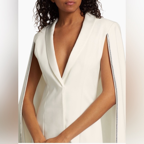 Alice + Olivia Esther Embellished Cotton Blazer Mini Dress - Picture 3 of 14